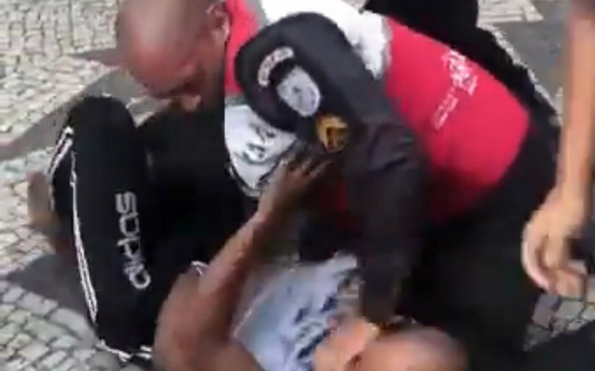 Vídeo: Pancadaria termina com policiais feridos e outras duas pessoas presas na Cinelândia | Rio de Janeiro | O Dia