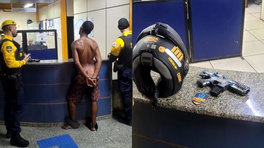 Homem é detido no Centro do Rio após ameaçar motoristas com réplica de arma e pedras