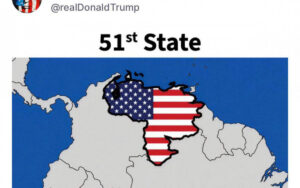 Trump publica imagem da Venezuela como “51º estado” dos EUA após nova provocação