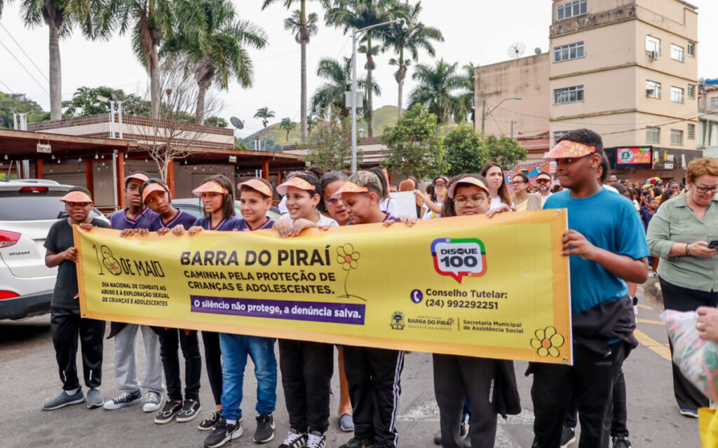 Barra do Piraí promove caminhada de conscientização contra abuso e exploração sexual infantil