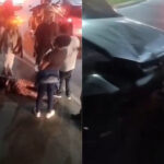 Motociclista cai de viaduto após colisão envolvendo quatro veículos em Duque de Caxias