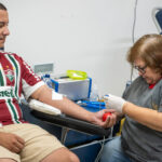 Hemonúcleo Costa Verde promove campanha de doação de sangue em clima de Copa do Mundo