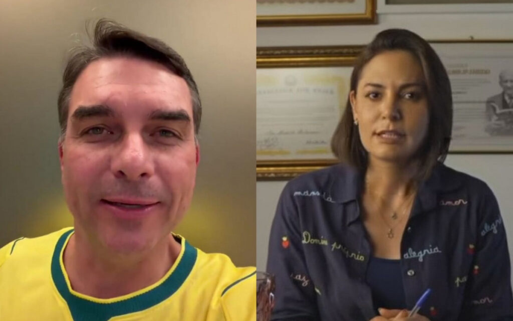 Flávio Bolsonaro pede desculpas a Michelle após vídeo sobre suposta humilhação