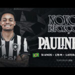 Botafogo fecha com lateral-esquerdo Paulinho até 2028 e ganha primeiro reforço para a sequência da temporada