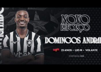 Botafogo confirma contratação do volante Domingos Andrade até 2029