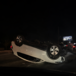 Carro capota na Via Dutra; Acidente aconteceu na altura do bairro Posse