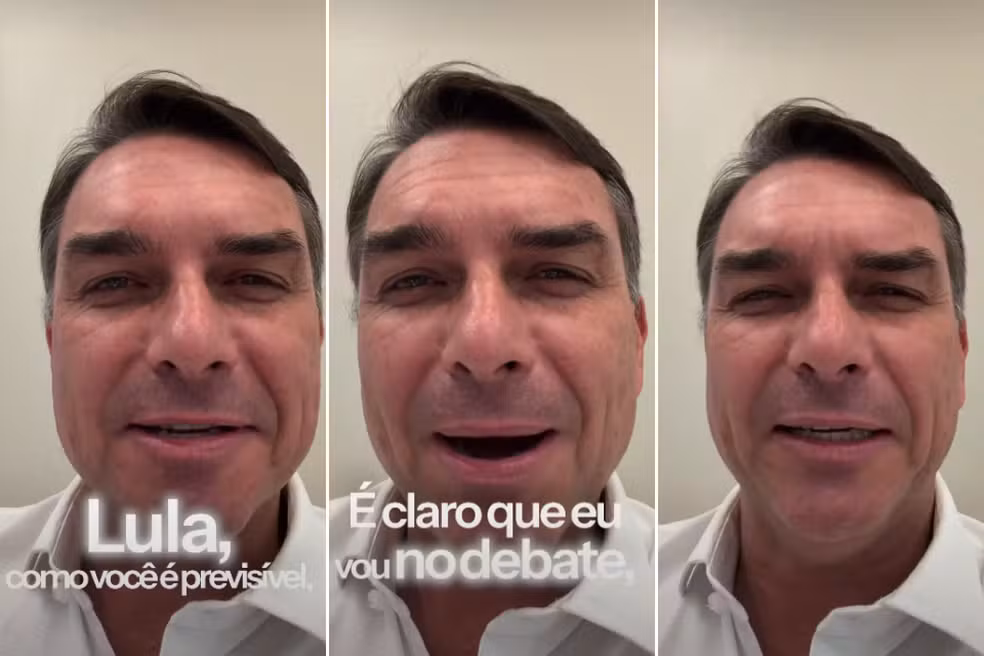 Flávio Bolsonaro muda de posição e confirma presença em debate presidencial de domingo