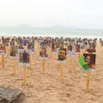 Ato em Ipanema homenageia vítimas do ataque de 7 de outubro a Israel